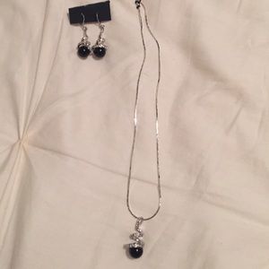 Black and Silver Necklace.