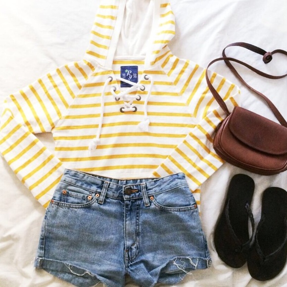 lace up hoodie