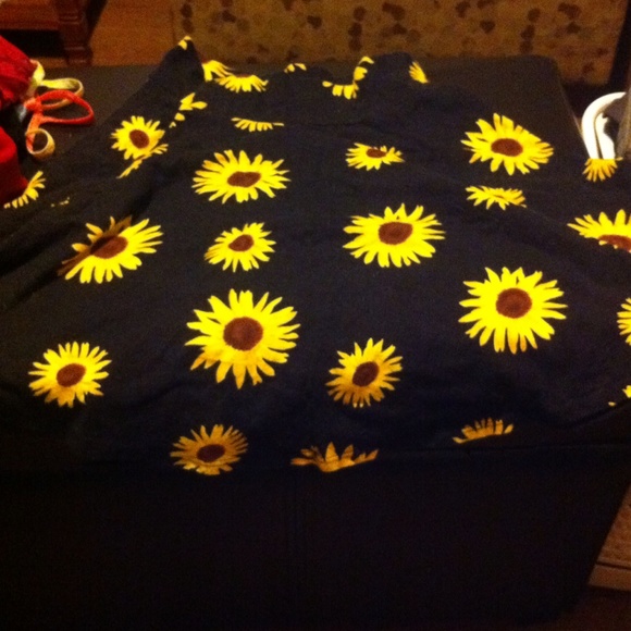 Sunflower skater skirt