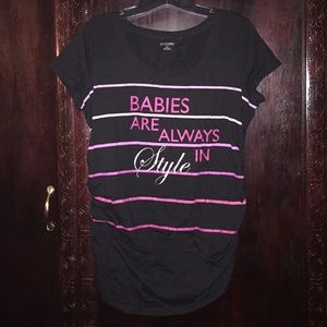 Adorable maternity shirt!
