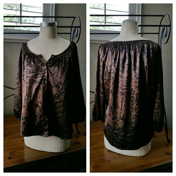 Express Brown & Black Animal Print