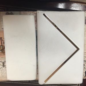 Two off white aldo clutches