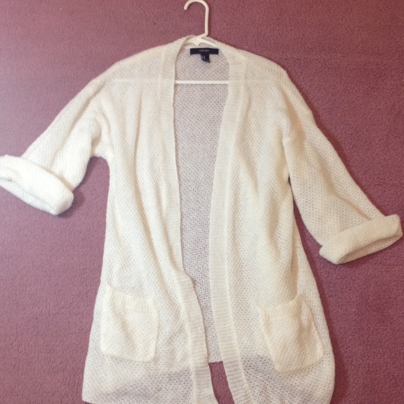 creme cardigan