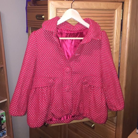 Polkadot red blazer
