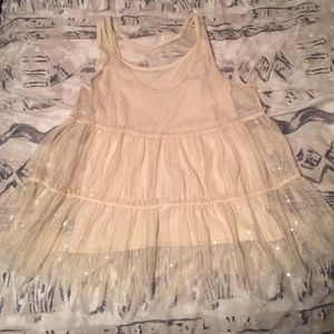 American Eagle Sheer Tank Top With Cami