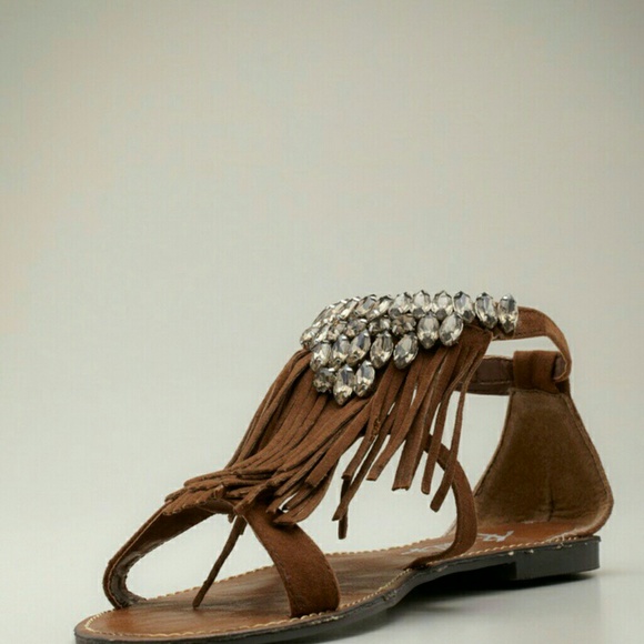 Sparkly Fringe Sandals