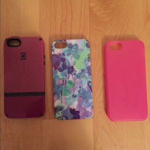 Set of 3 iPhone 5/5s cases