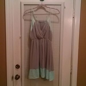 Gray and Blue short dress