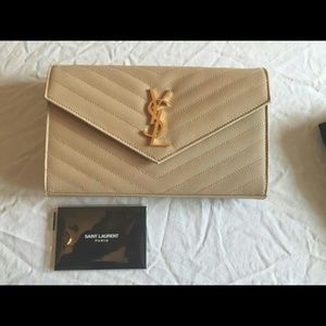 Yves Saint Laurent Monogramme Matelasse Shoulder B