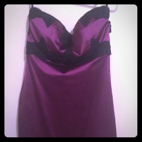 Bebe purple and black dress size 2