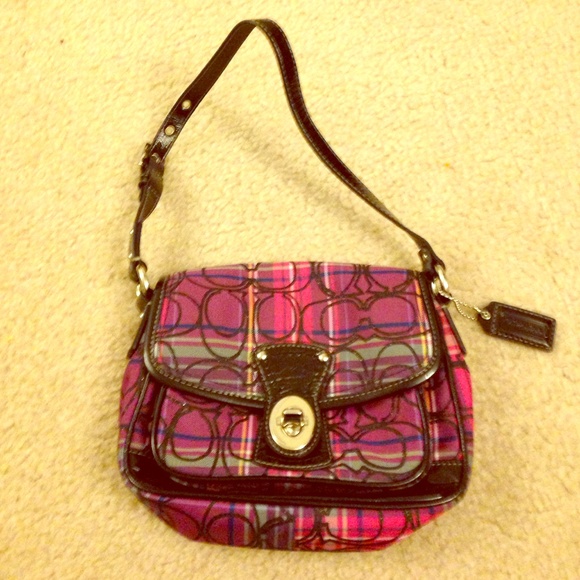 Coach Plaid Mini Satchel