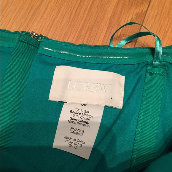 SOLD- J. Crew Arabelle Strapless Dress 100% silk SZ 0 - Picture 4 of 4