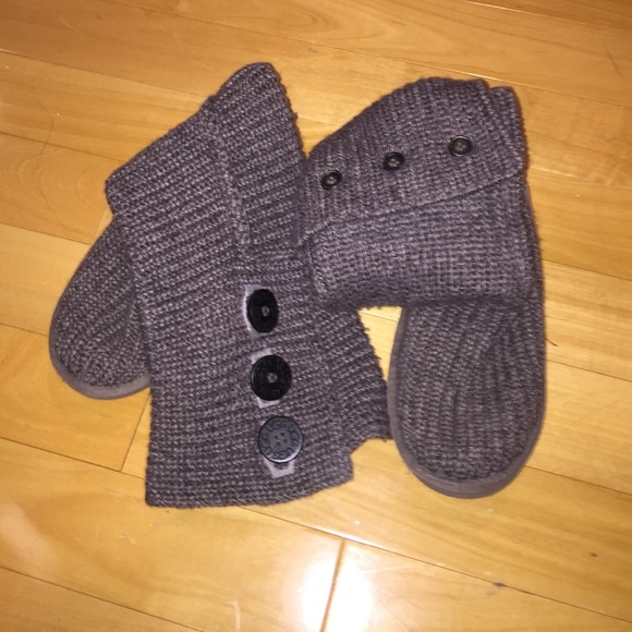Grey knitted Uggs