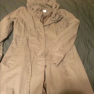 Women's long brown jacket
