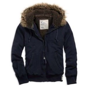 American Eagle Fur Hood Jacket