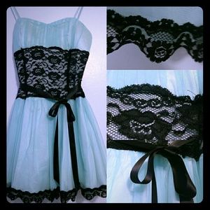 Tiffany blue home coming dress