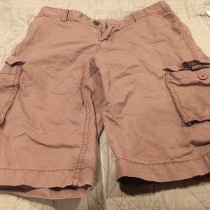 Tan cargo shorts