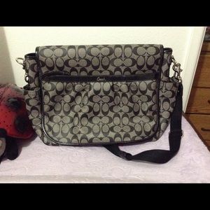 Authentic coach diaper bag/messenger bag