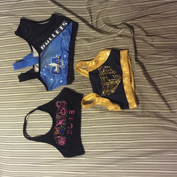Cali Allstars, ICE, and CA panthers sports bras