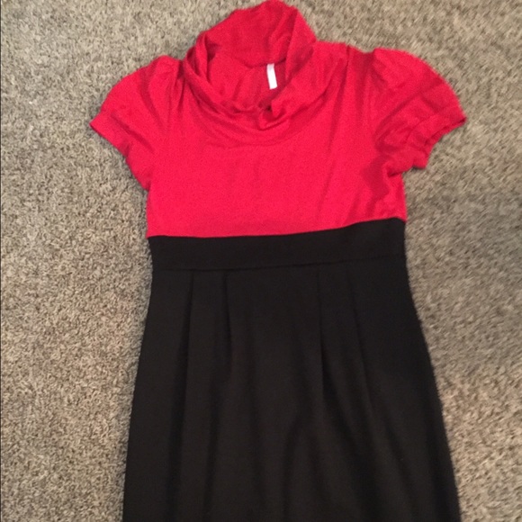 Cow neck dress