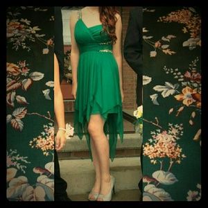 Emerald green homecoming dress