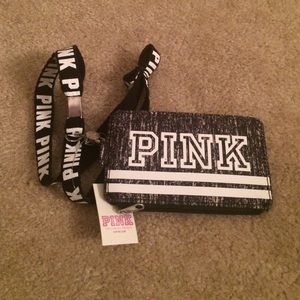 Brand NWT VS Pink Card Holder  w/ Lanyard