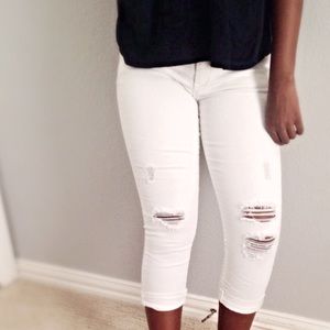 White Ripped Jeans