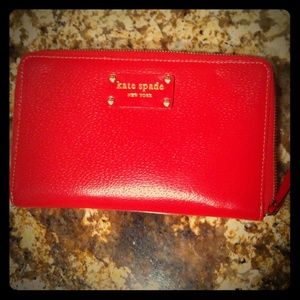 Kate Spade red wallet