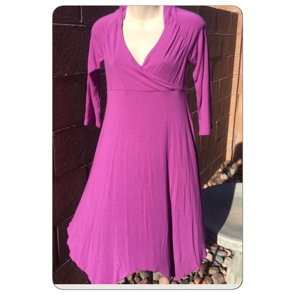 Athleta Dresses & Skirts - Athleta purple dress long sleeve modal