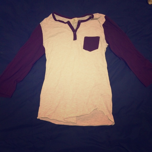 Zine Baseball Tee, 3/4 length sleeves