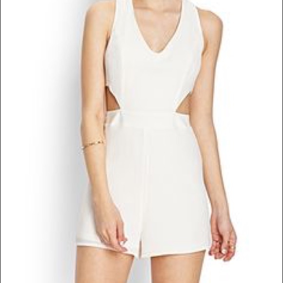 Forever 21 Dresses & Skirts - Forever 21 Taylor swift style white romper