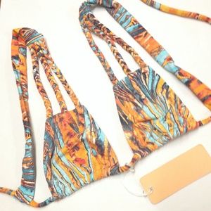 San Lorenzo tropical desejo braided top