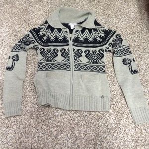 Body Central zip up sweater