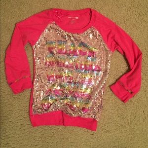 Girl's sequin top. Like new. Size large.