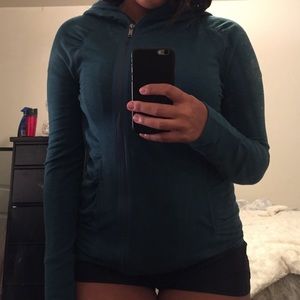 Zella hooded zip up *like new*