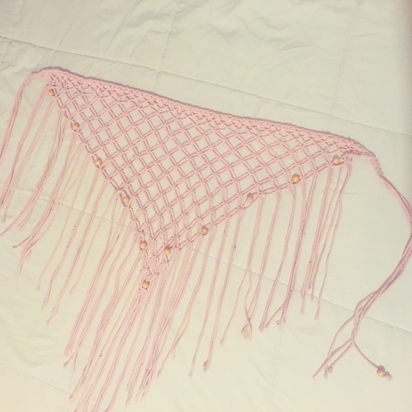 Light pink swim suit cover up