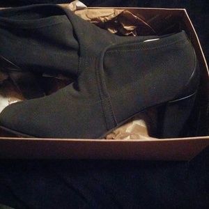 *NEW* Black Elastic material booties