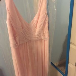 Petal Long Mesh w/ Cowl Back Detail Size 4