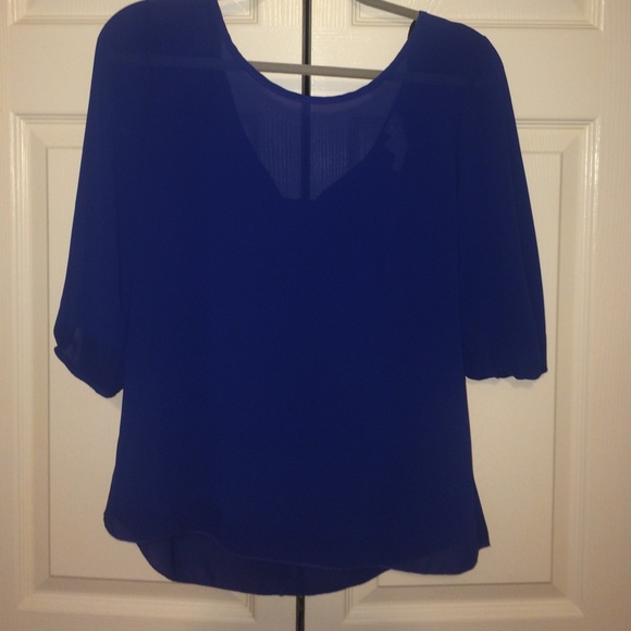 Royal blue top