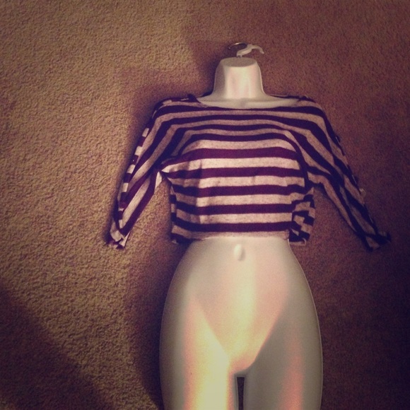 Striped crop top