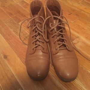 Tan booties