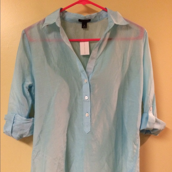 NWT Blue Ann Taylor Business Shirt