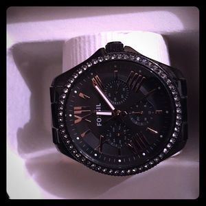 Cecile all back fossil watch