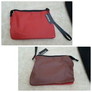 💥SOLD💥Cotton On Red & Brown Clutch/Crossbody