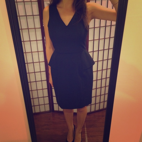 REDUCED!!! NWT Banana Republic Black Peplum Dress