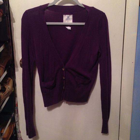 Aerie purple cardigan (size s) - Picture 2 of 2