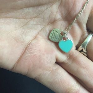 tiffany & co. double heart tag pendant