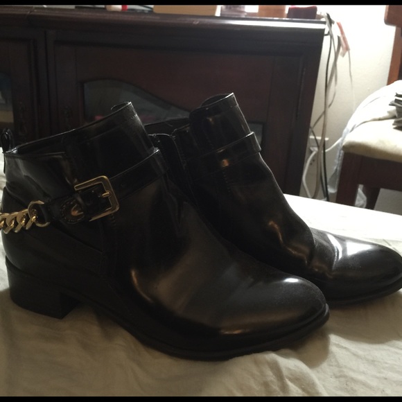 forever 21 gold chain boots