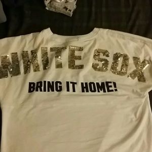 Vs pink white Sox shirt