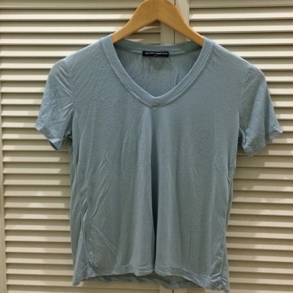 🚫SOLD light blue v-neck